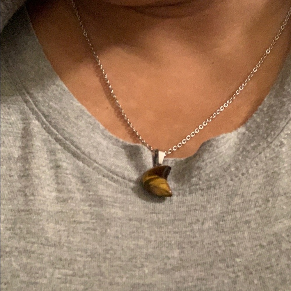 20’ moon tiger eye necklace